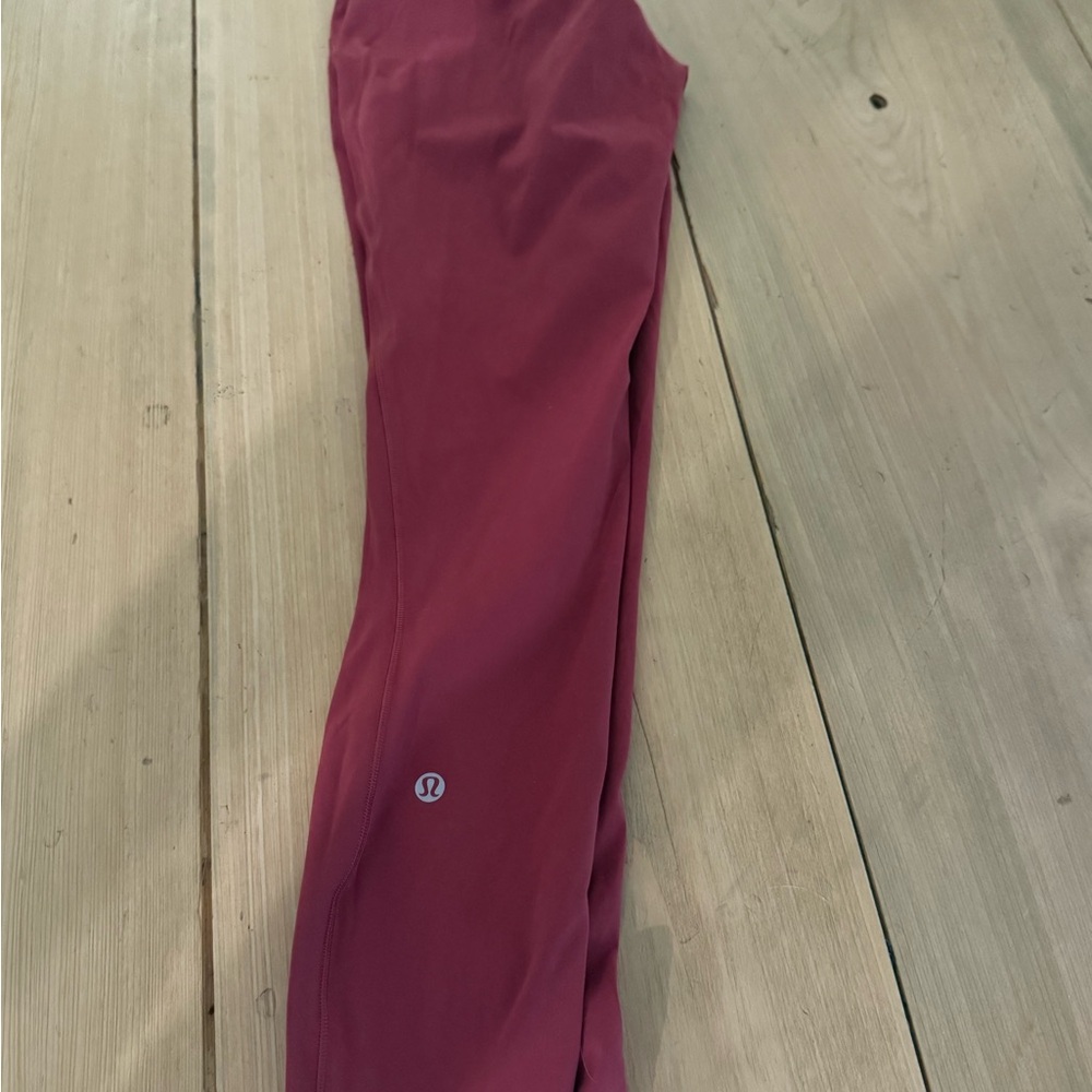 Lululemon maroon full length Leggings
